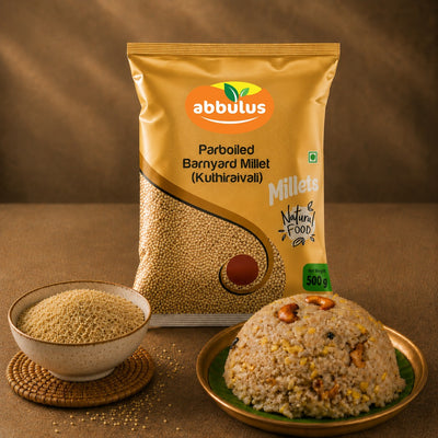 Parboiled Barnyard - kuthiraivali Millet / குதிரைவாலி 500 grams